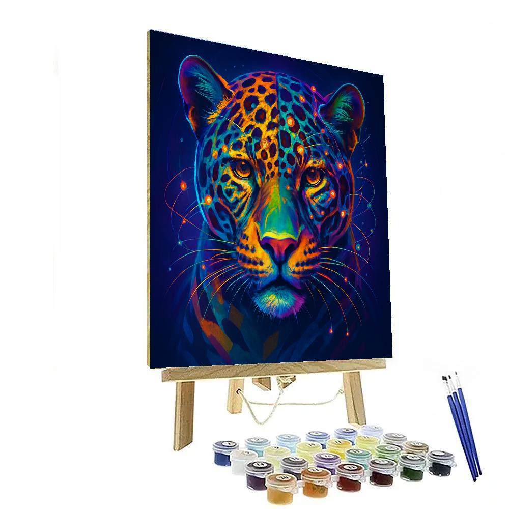 Quantum Leopard Spectrum paint by number