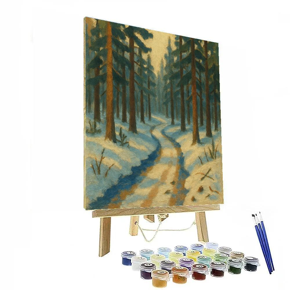 Forest Path Of Blue Shadows DIY paint by numbers