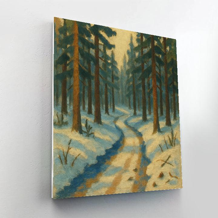 Forest Path Of Blue Shadows DIY paint by numbers