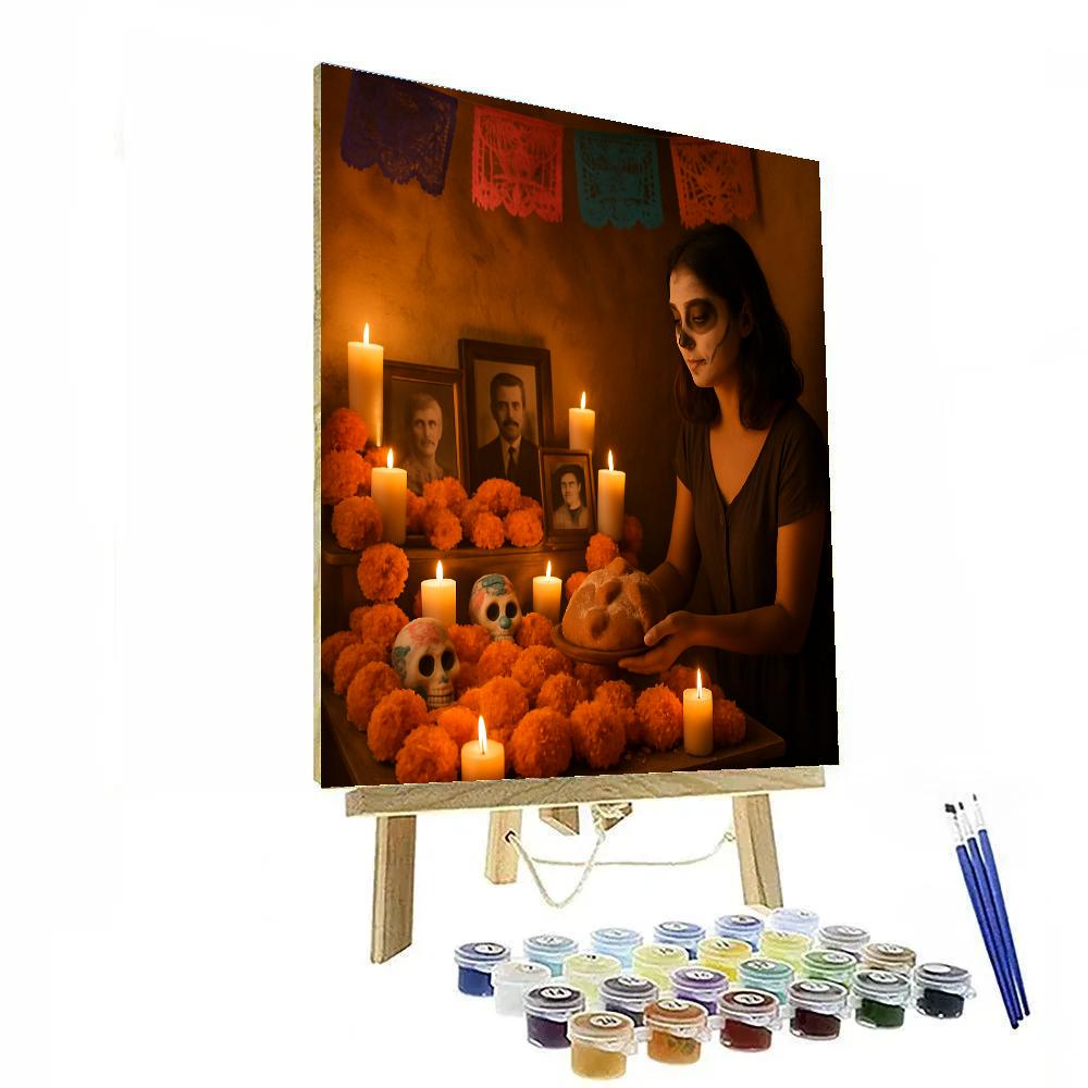 Dia De Muertos Ofrenda In Oaxaca Home Painting by numbers kit