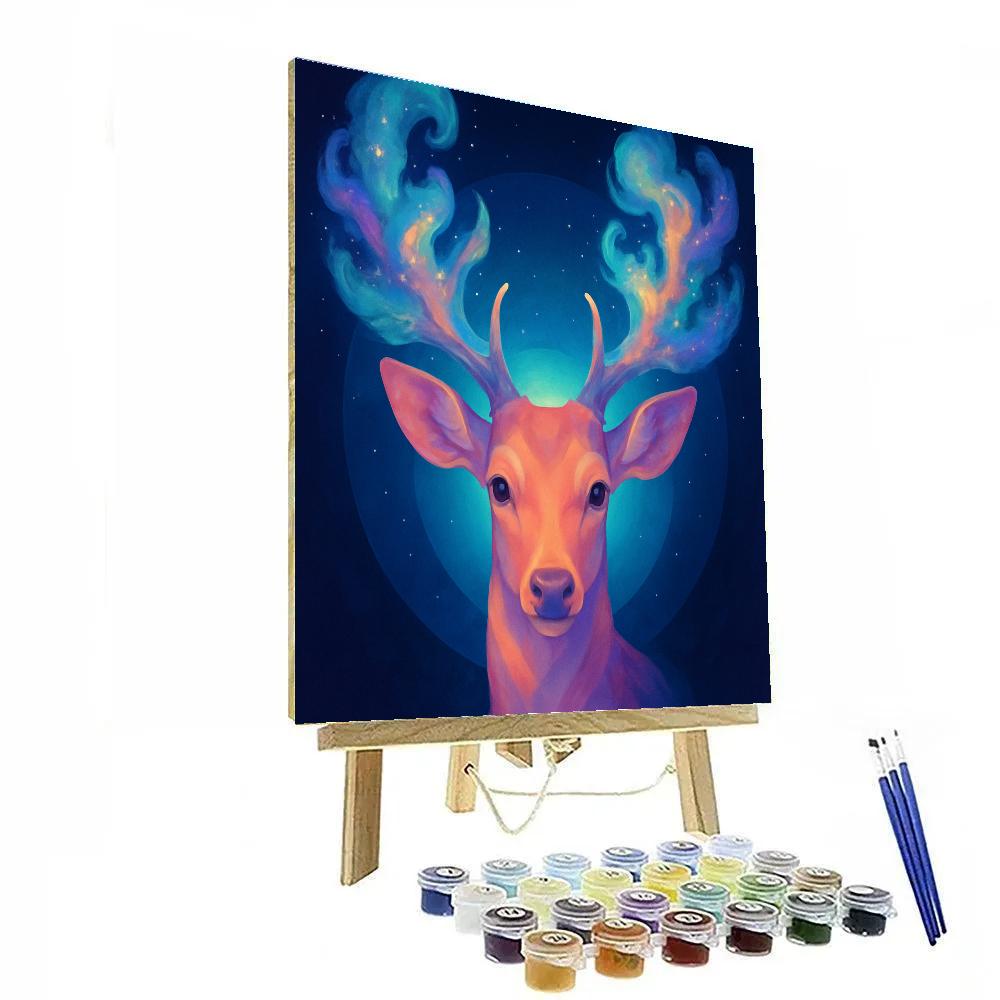 Nebula Deer Dreamscape paint by number