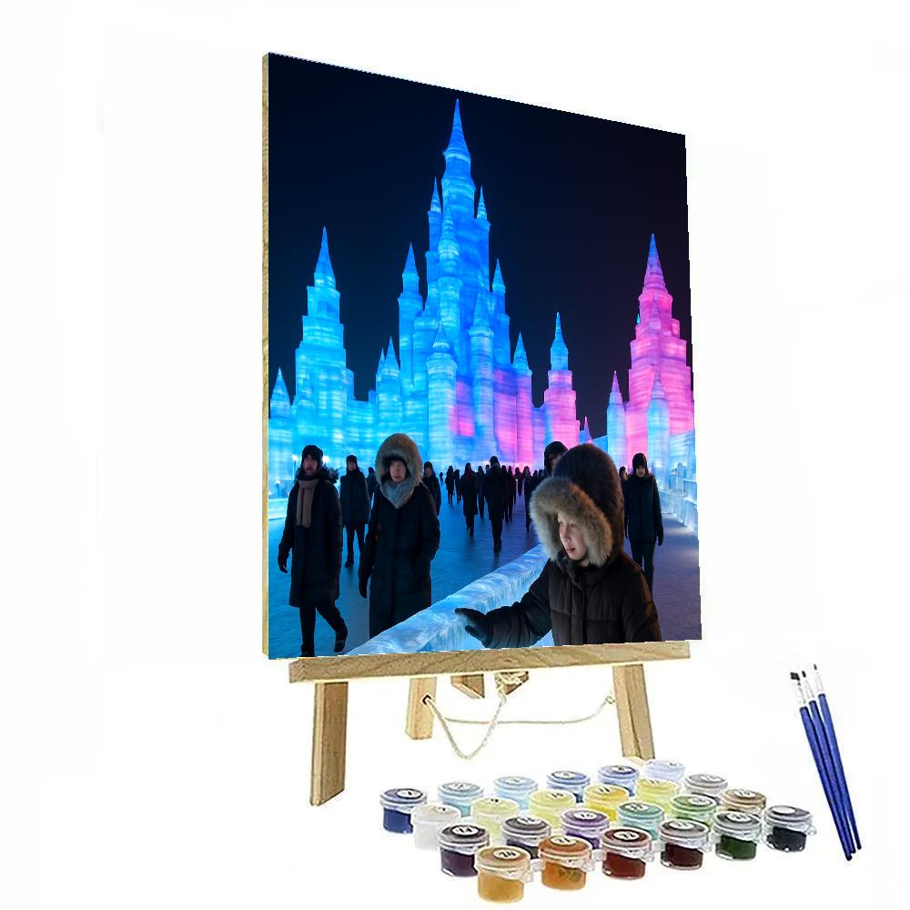 Harbin Ice And Snow Festival Night Sculptures paint by numbers