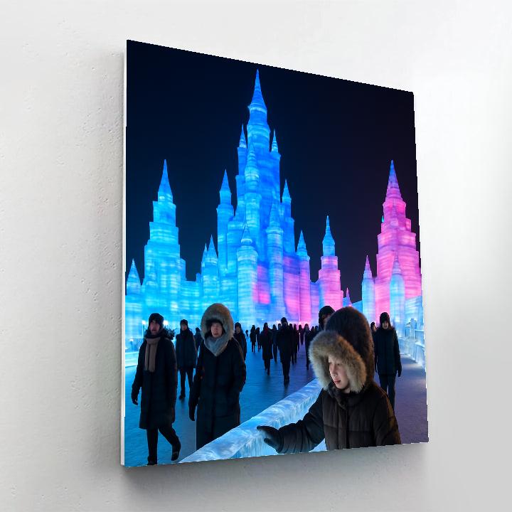 Harbin Ice And Snow Festival Night Sculptures paint by numbers