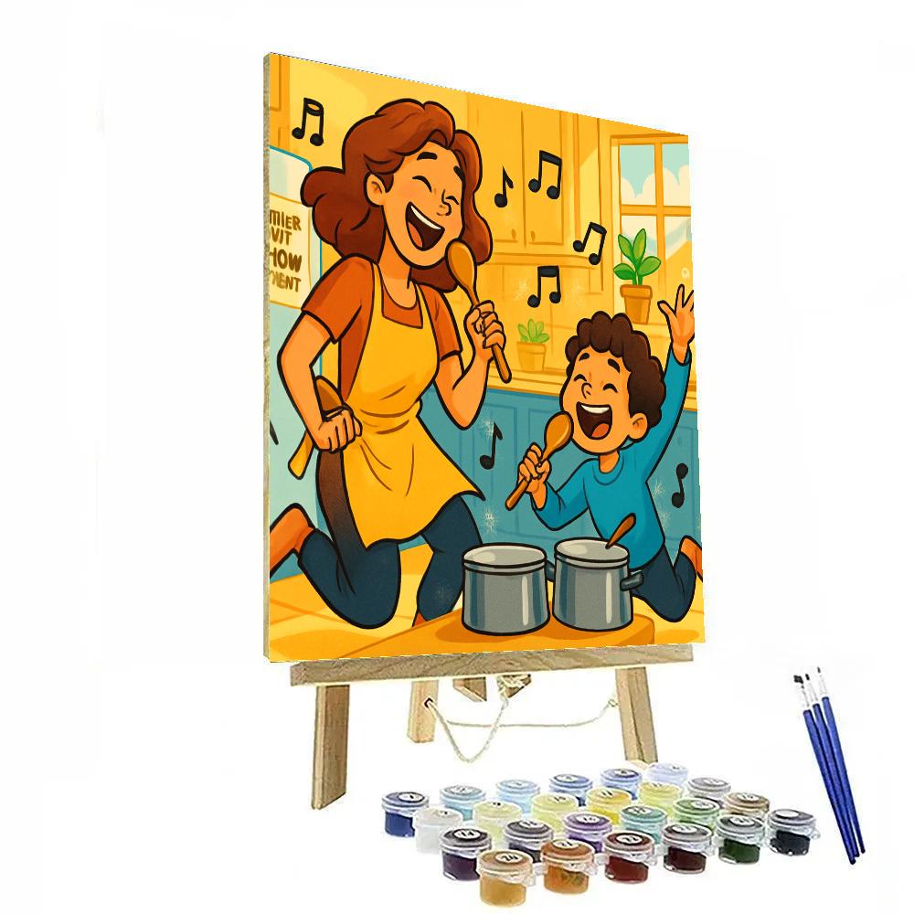 Mothers Day Kitchen Concert Number painting