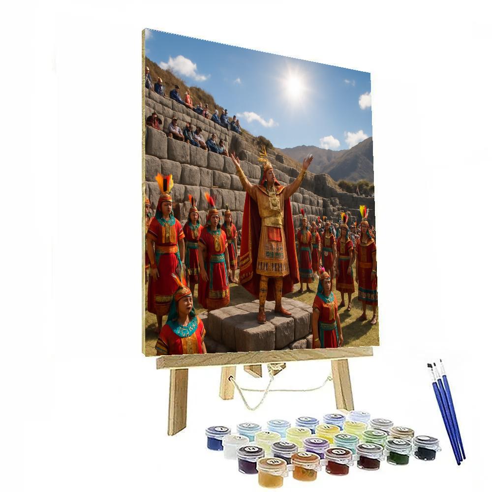 Inti Raymi Sun Festival At Sacsayhuaman paint by number