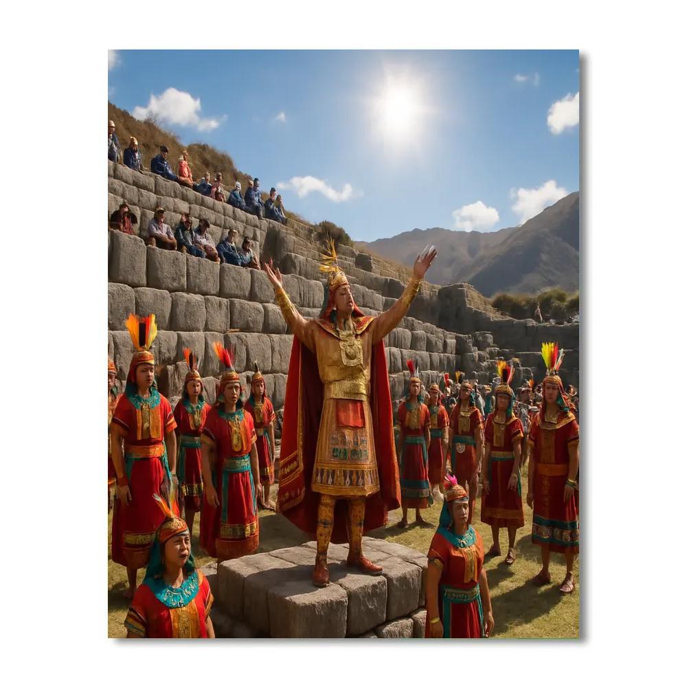 Inti Raymi Sun Festival At Sacsayhuaman paint by number