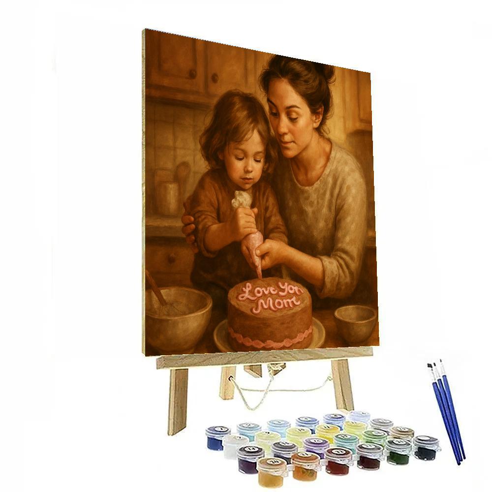 Mothers Day Baking Lesson Paint by numbers kits