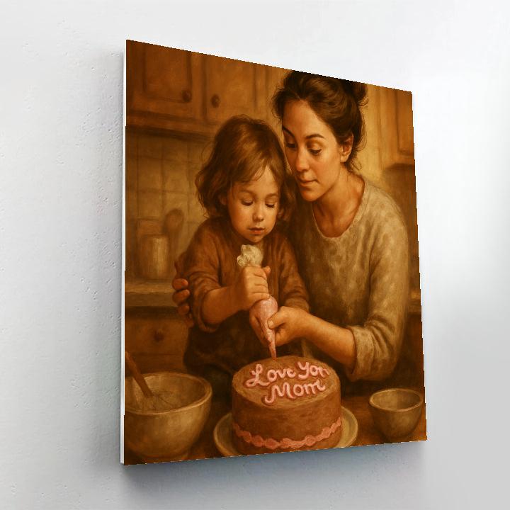 Mothers Day Baking Lesson Paint by numbers kits