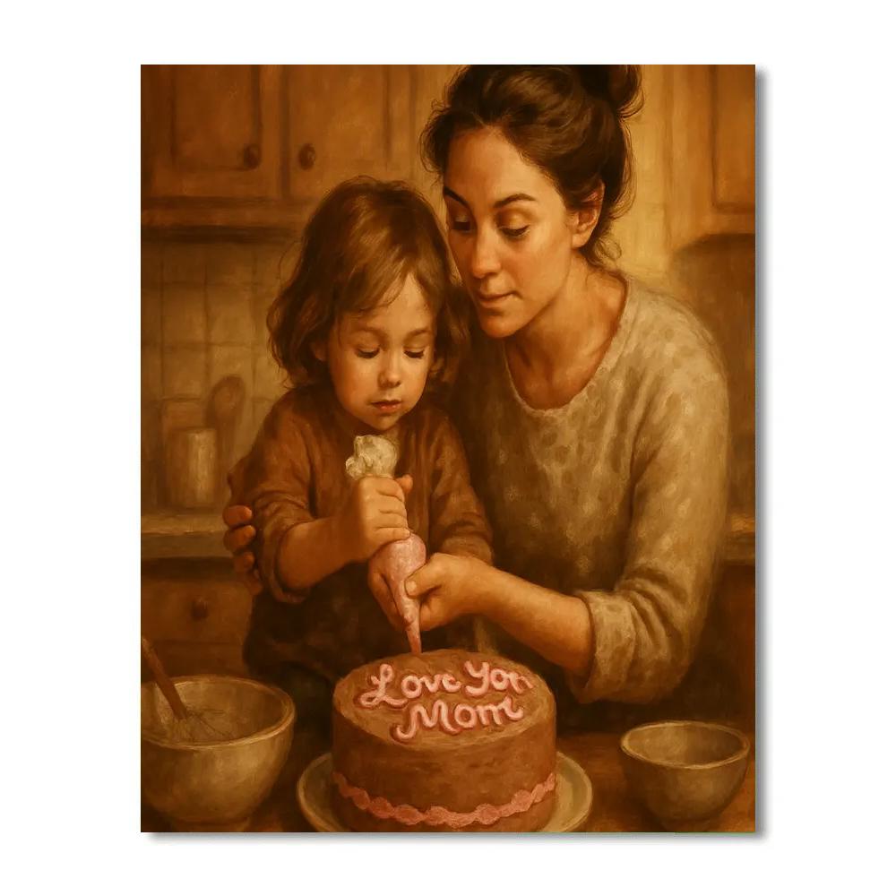 Mothers Day Baking Lesson Paint by numbers kits