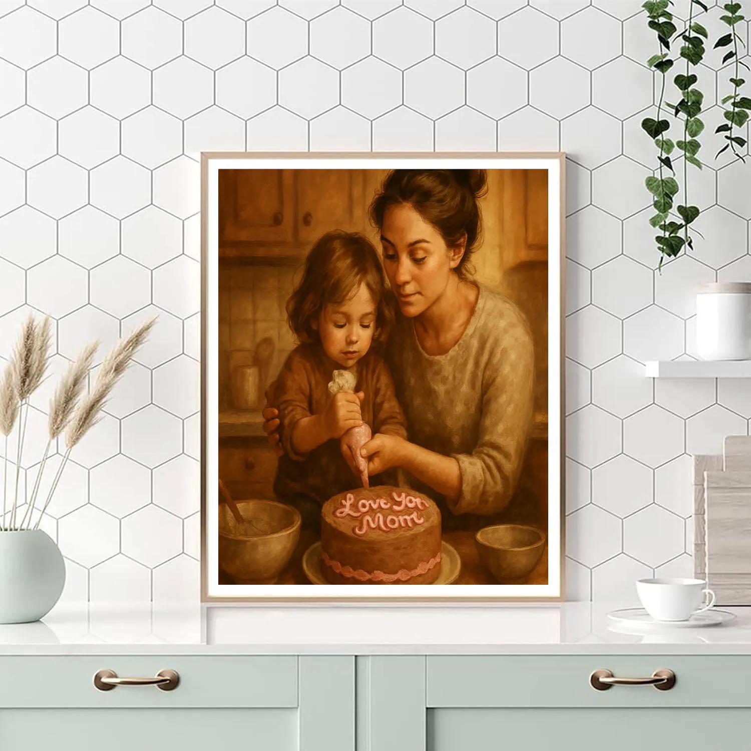 Mothers Day Baking Lesson Paint by numbers kits