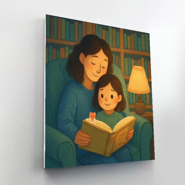 Library Corner Mothers Day Reading Date Numbered painting kits