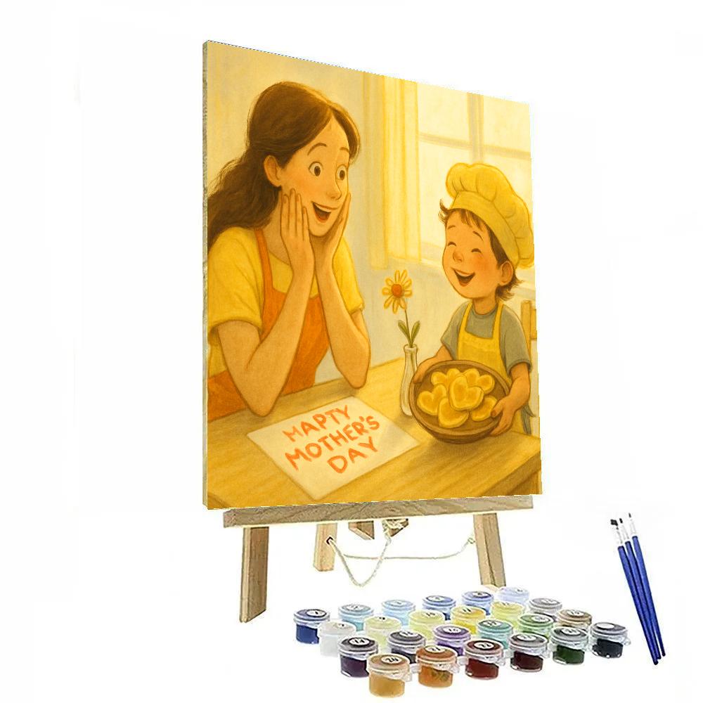 Matching Aprons Mothers Day Breakfast Stand Numbered painting kits