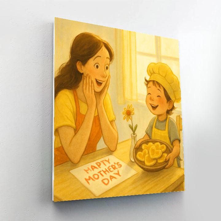 Matching Aprons Mothers Day Breakfast Stand Numbered painting kits