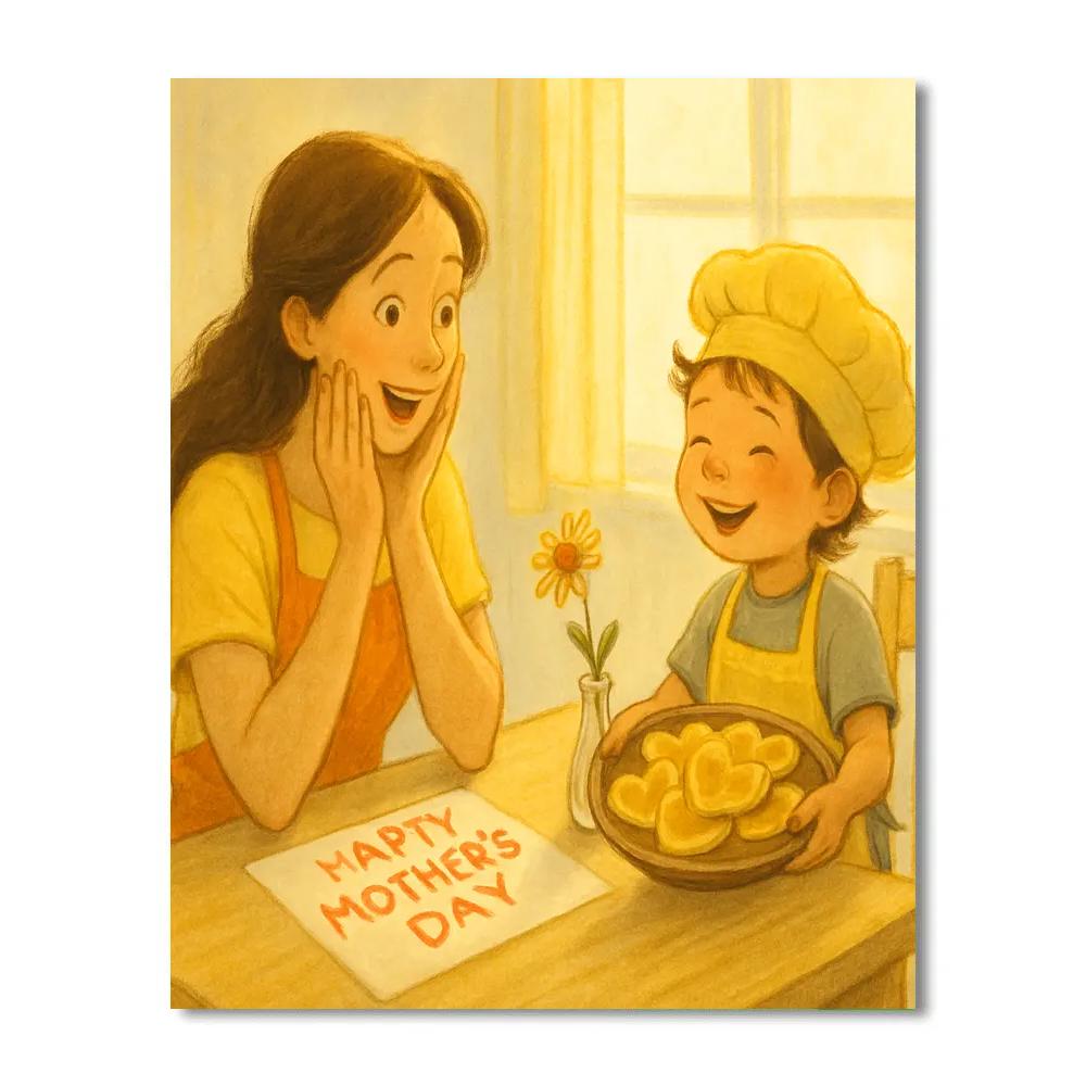 Matching Aprons Mothers Day Breakfast Stand Numbered painting kits