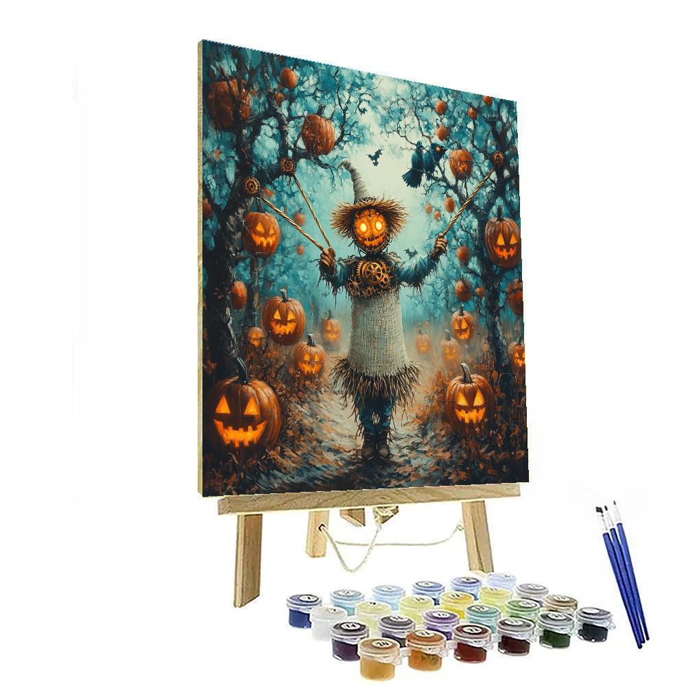 Halloween Clockwork Orchard Spectacle paint by number
