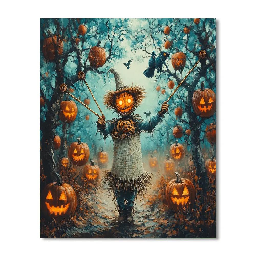 Halloween Clockwork Orchard Spectacle paint by number