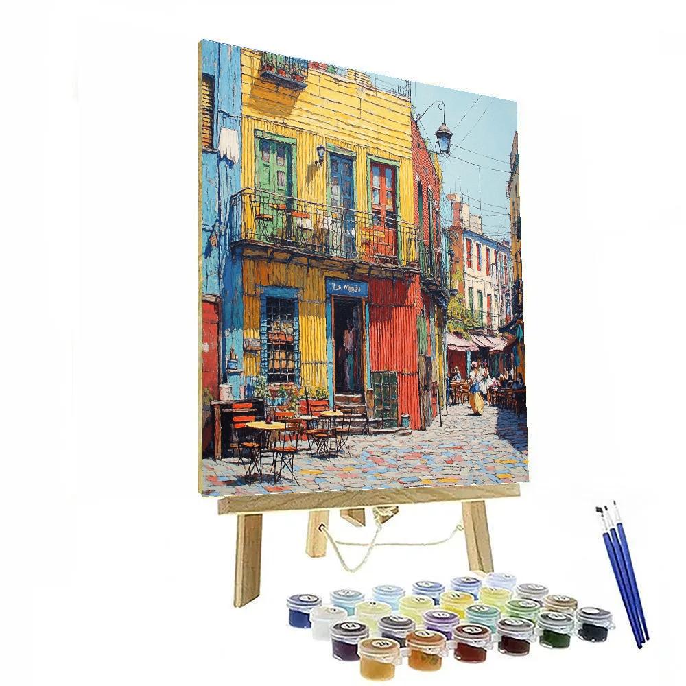 Colorful Facades Of La Boca Buenos Aires Argentina Painting by numbers kit