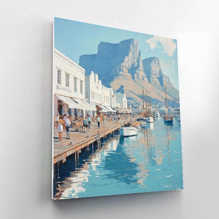 Harbor View From V And A Waterfront Cape Town South Africa Paint by numbers art