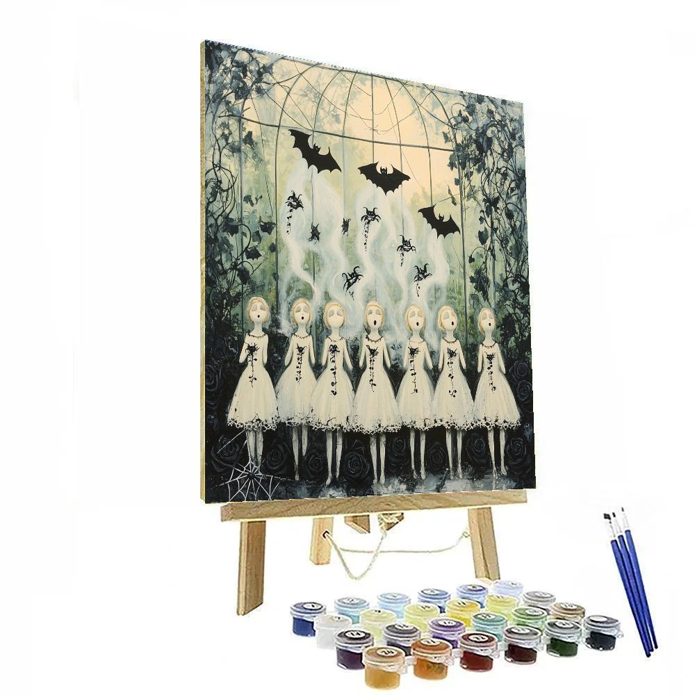 Porcelain Choir In The Old Conservatory Haunted paint by color