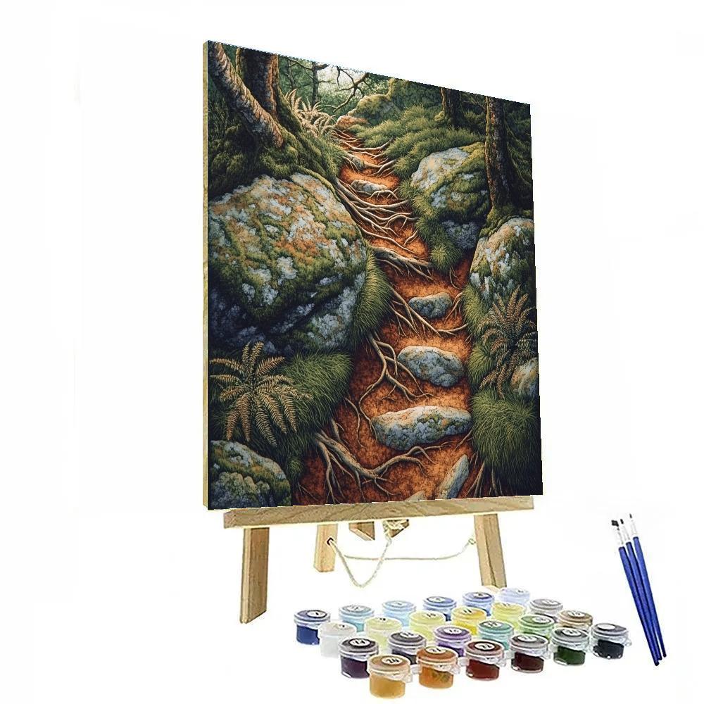 Arthur Lismer Inspired Twisted Undergrowth Study Paint by numbers kits