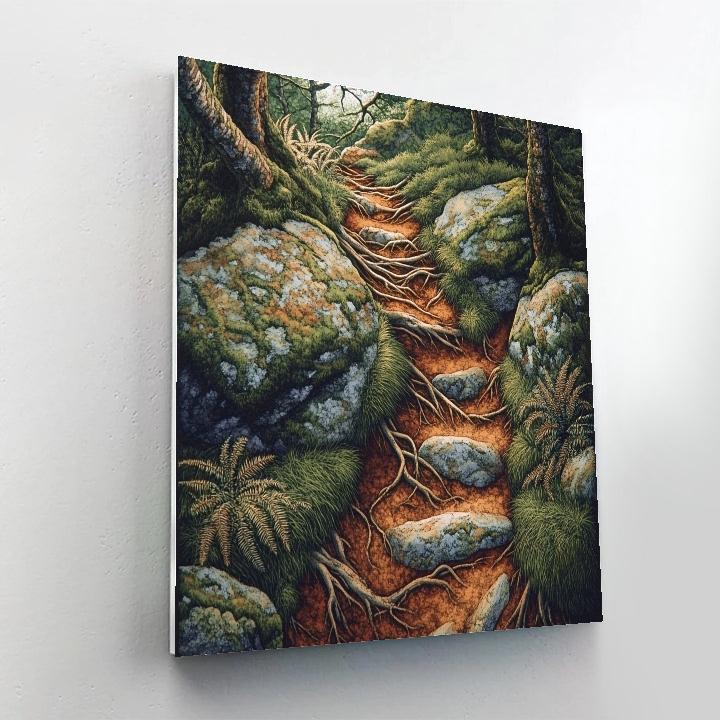 Arthur Lismer Inspired Twisted Undergrowth Study Paint by numbers kits