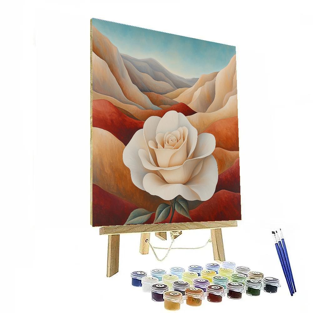 Georgia O Keeffe Inspired Desert Rose Canyons Paint by numbers kits