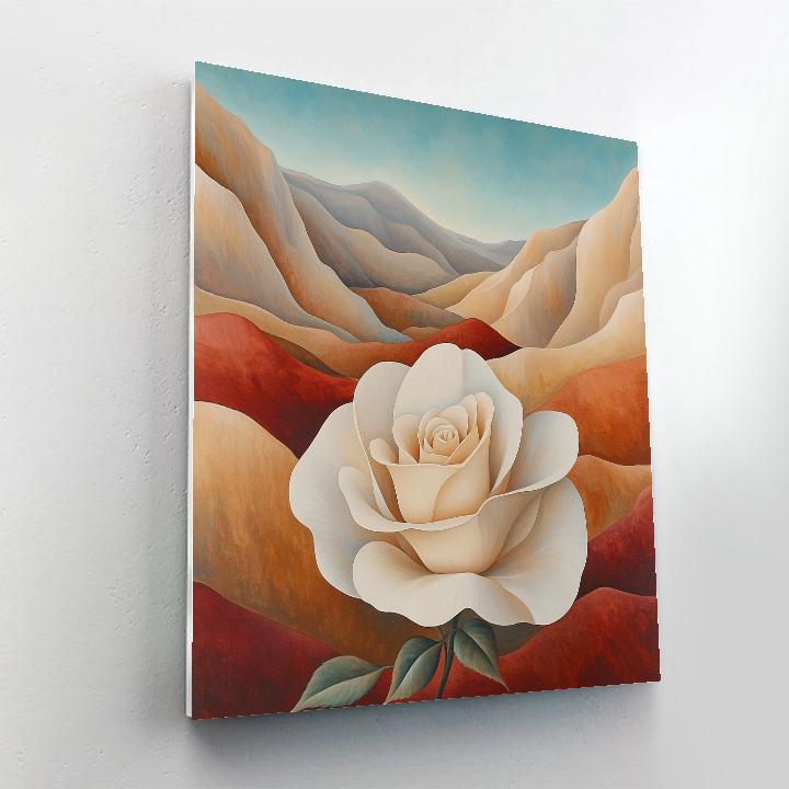 Georgia O Keeffe Inspired Desert Rose Canyons Paint by numbers kits