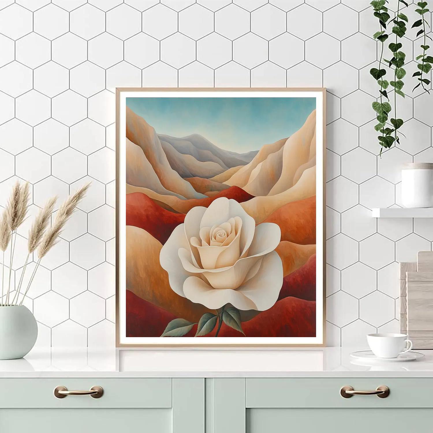 Georgia O Keeffe Inspired Desert Rose Canyons Paint by numbers kits