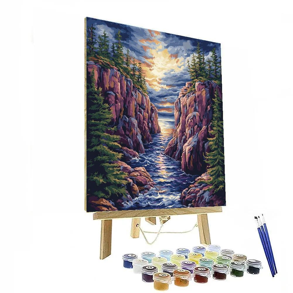 Arthur Lismer Inspired High Channel Stormlight Paint by numbers kits