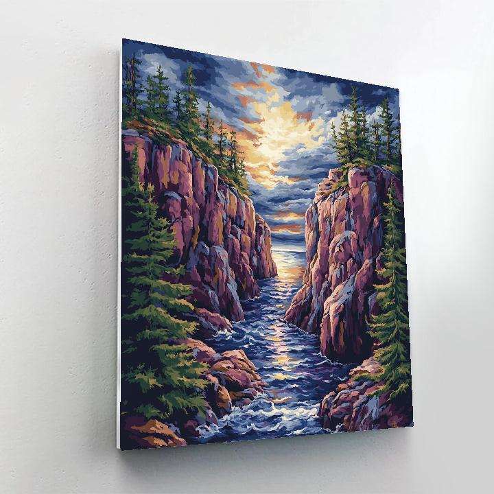 Arthur Lismer Inspired High Channel Stormlight Paint by numbers kits