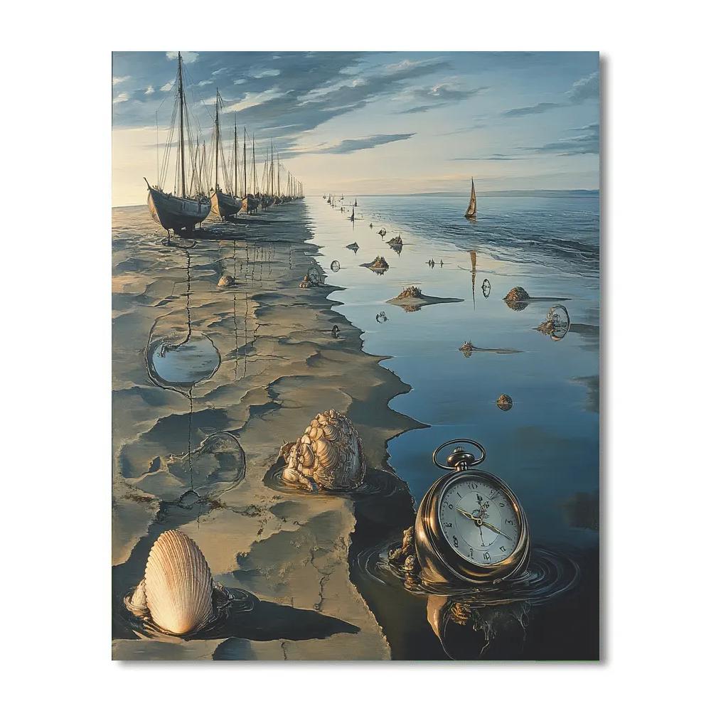 Salvador Dali Inspired Surreal Oceanscape Paint by numbers kits