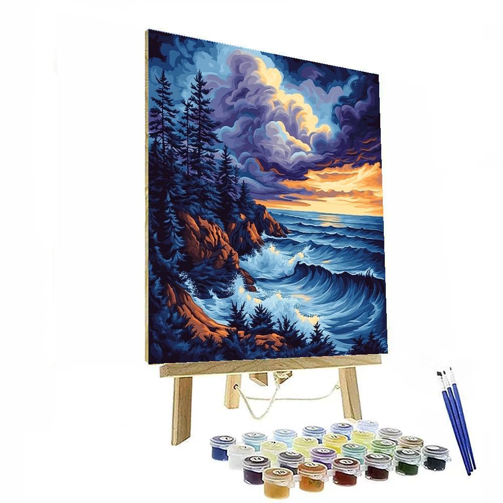 Emily Carr Inspired Thunderous Pacific Headland Numbered painting kits