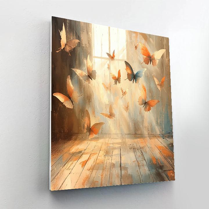 Degas Inspired Ballet Of Butterflies Number painting