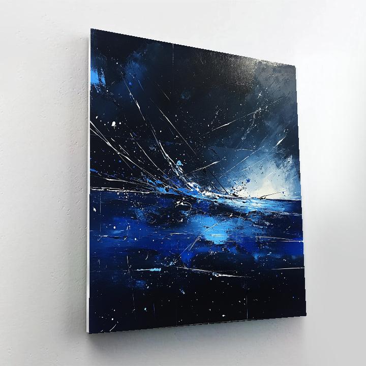 Jackson Pollock Inspired Nocturnal Tempest Veil paint by number