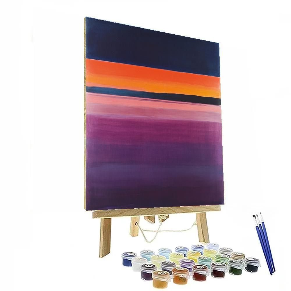 Rothko Inspired Twilight Over Silent Lake Numbered painting kits