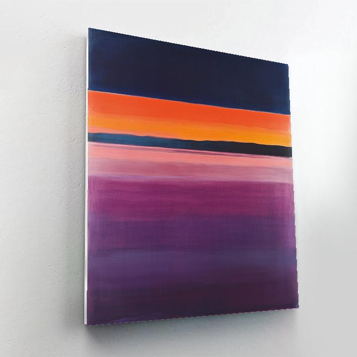Rothko Inspired Twilight Over Silent Lake Numbered painting kits