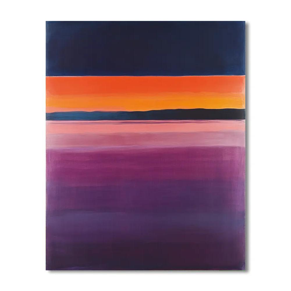 Rothko Inspired Twilight Over Silent Lake Numbered painting kits