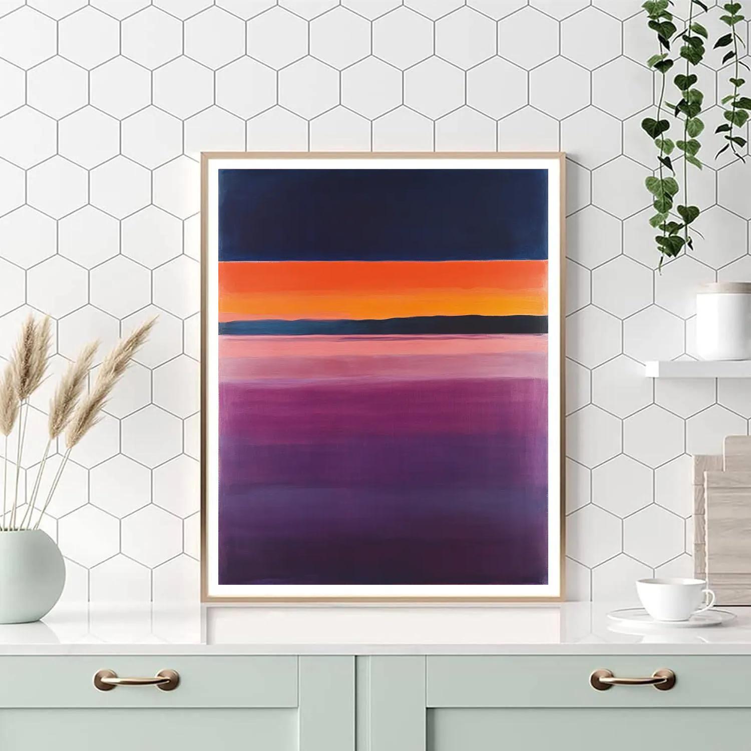 Rothko Inspired Twilight Over Silent Lake Numbered painting kits