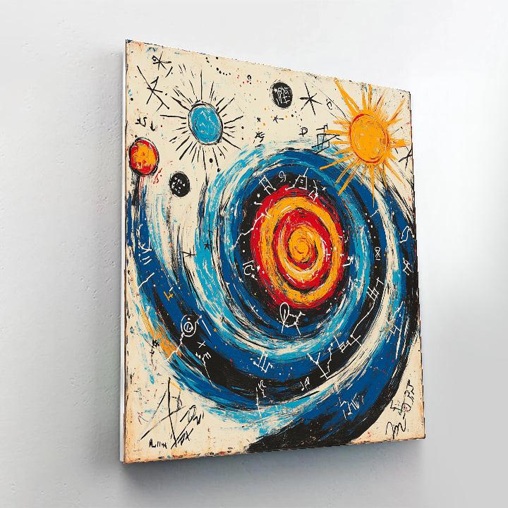 Jean Michel Basquiat Inspired Cosmic Inner Voice paint by numbers