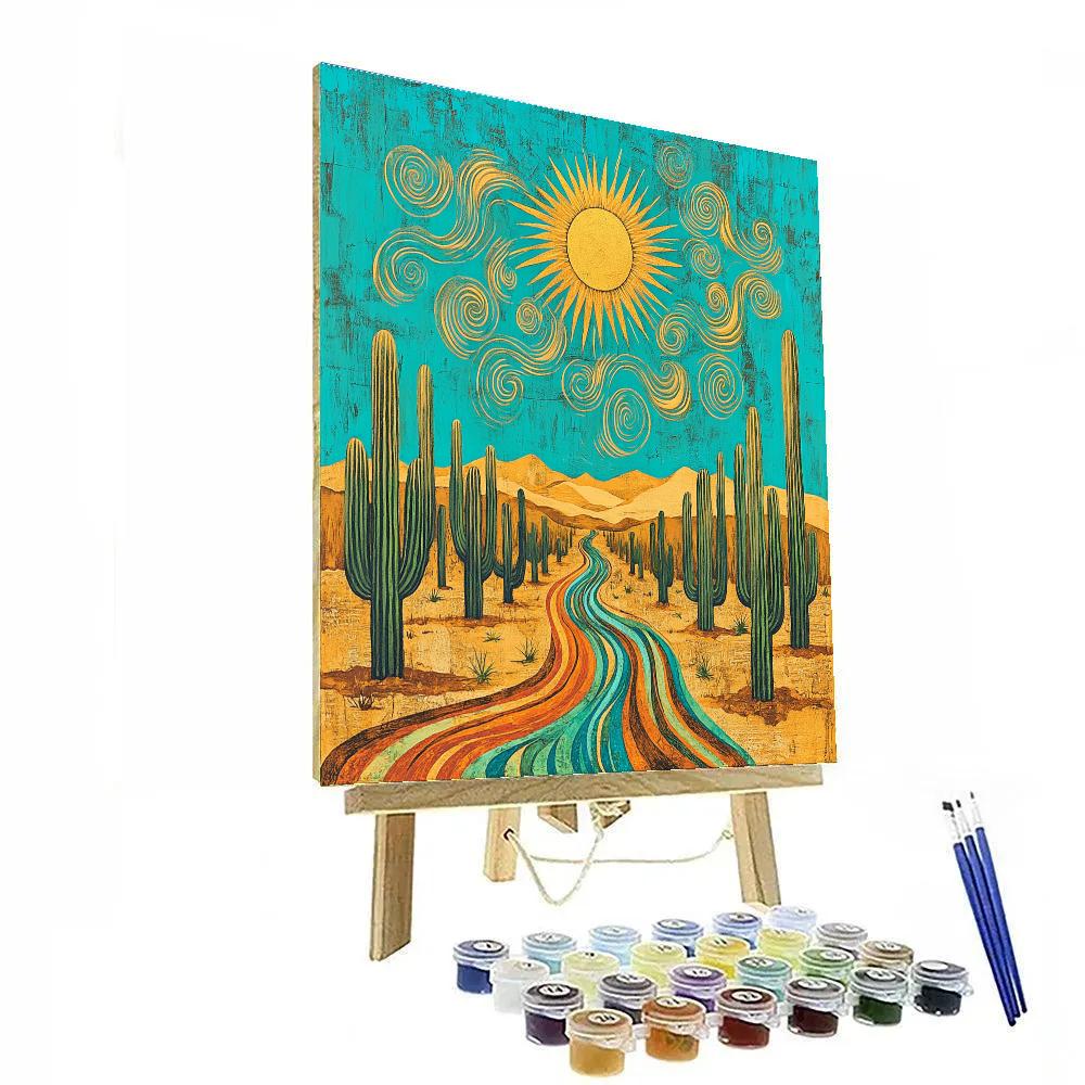 Frida Kahlo Inspired Desert Of A Thousand Names Painting by numbers kit