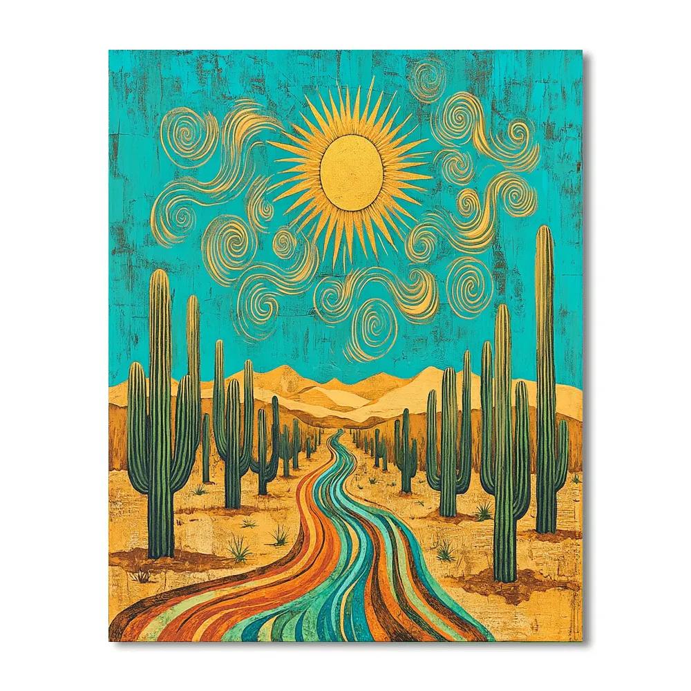 Frida Kahlo Inspired Desert Of A Thousand Names Painting by numbers kit