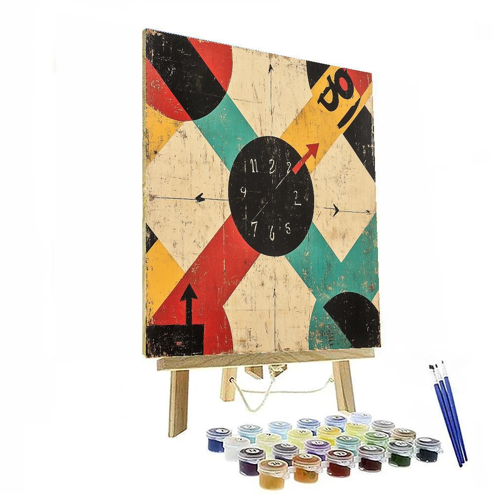 Jean Michel Basquiat Inspired Gravity Of Broken Time DIY paint by numbers