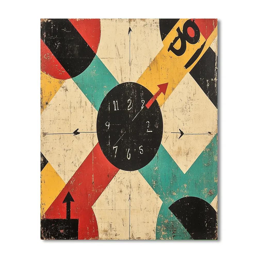 Jean Michel Basquiat Inspired Gravity Of Broken Time DIY paint by numbers