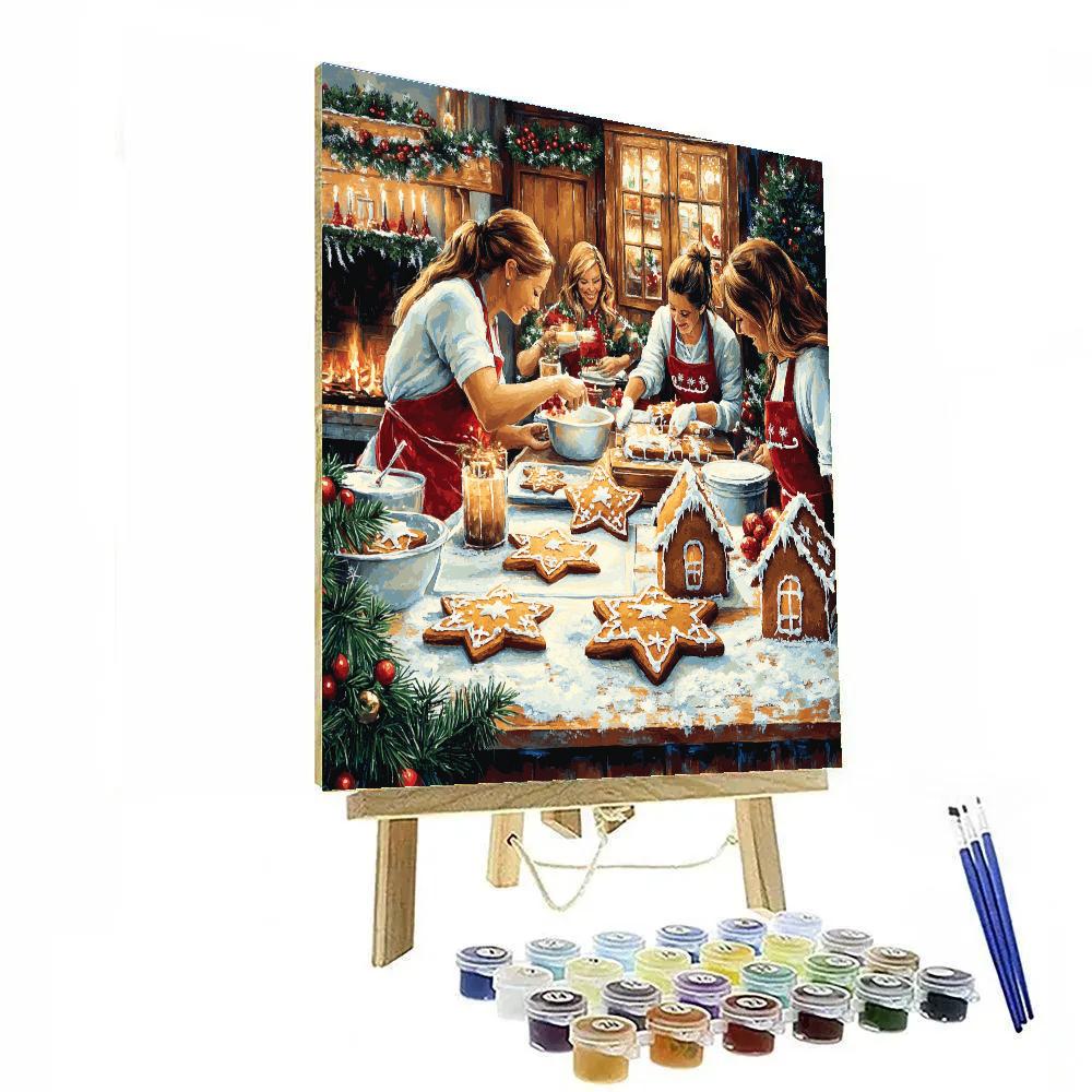 Holiday Baking Together paint by number