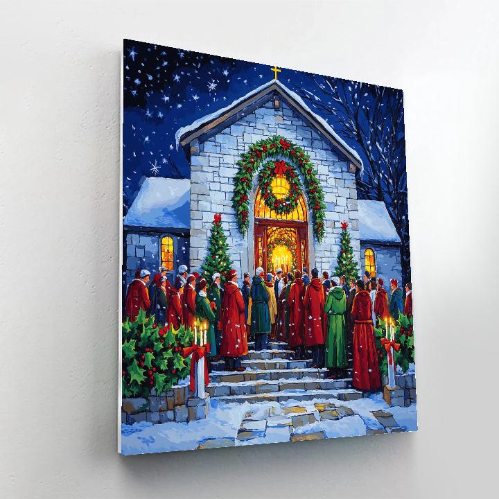 Midnight Mass Doorway Welcome Paint by numbers kits
