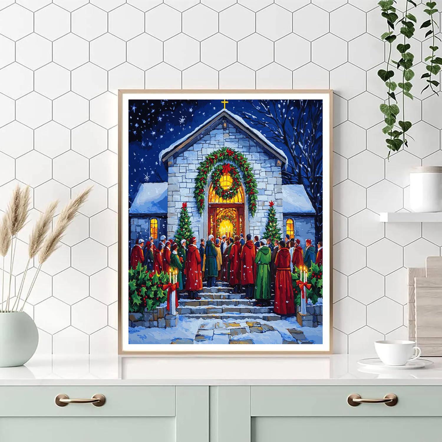 Midnight Mass Doorway Welcome Paint by numbers kits