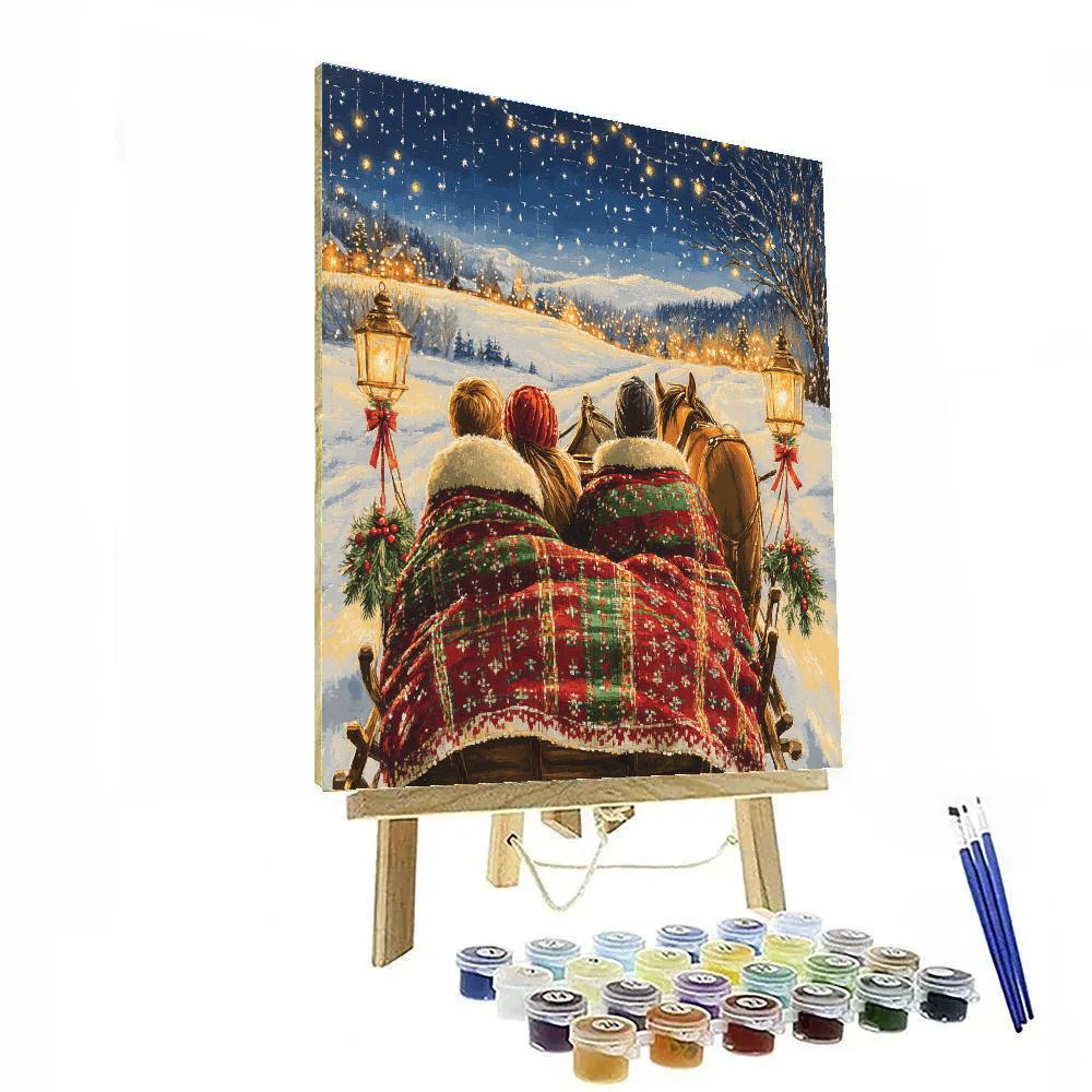 Sleigh Ride With Friends Paint by numbers kits