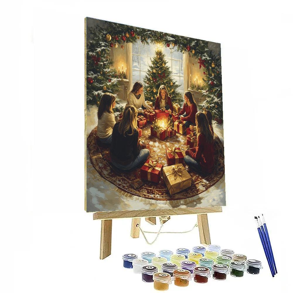 Christmas Eve Gift Exchange paint by color