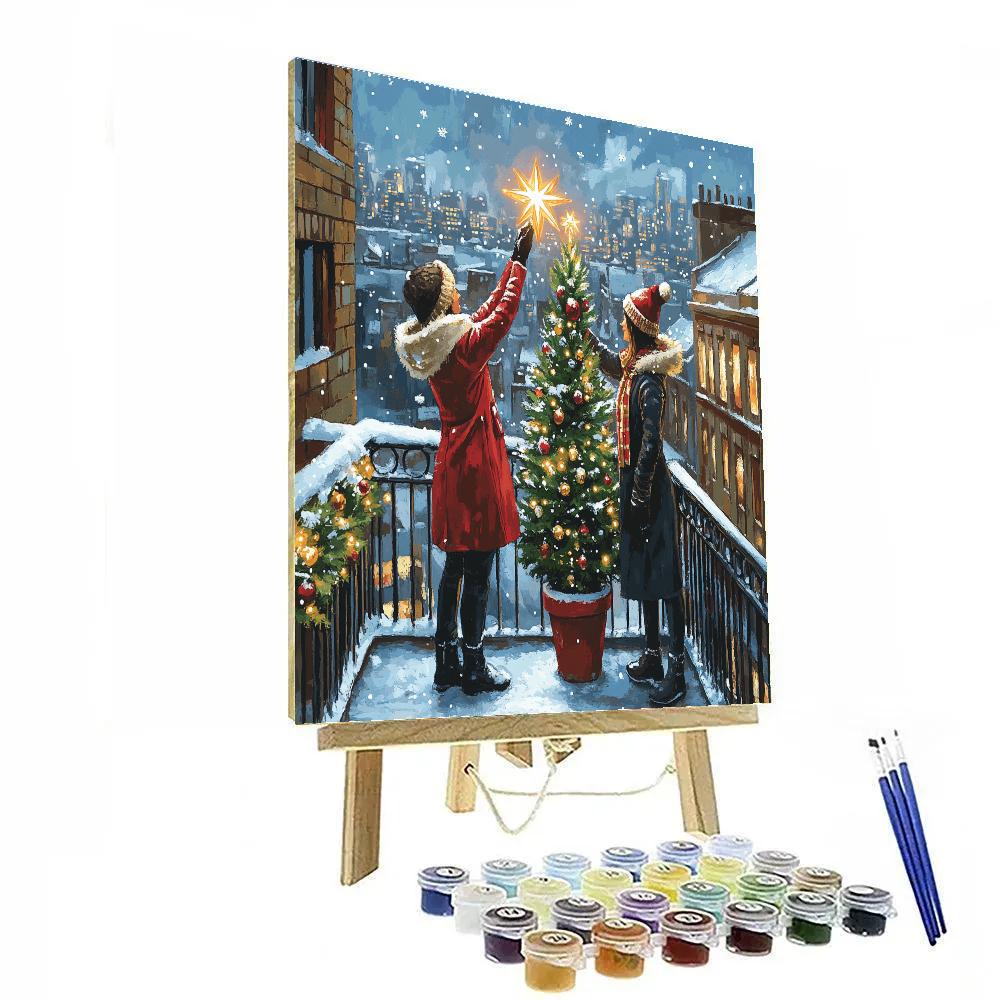 Star Topping On The Balcony painting number kit