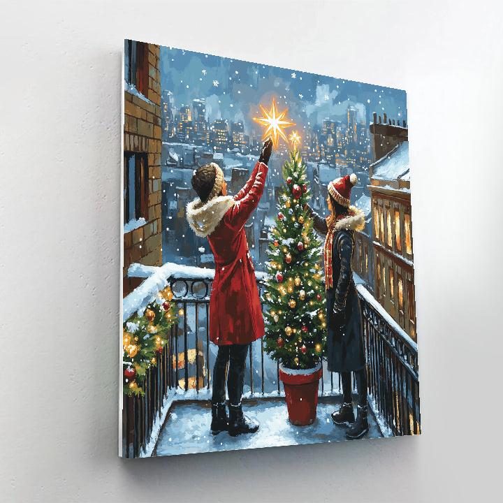 Star Topping On The Balcony painting number kit